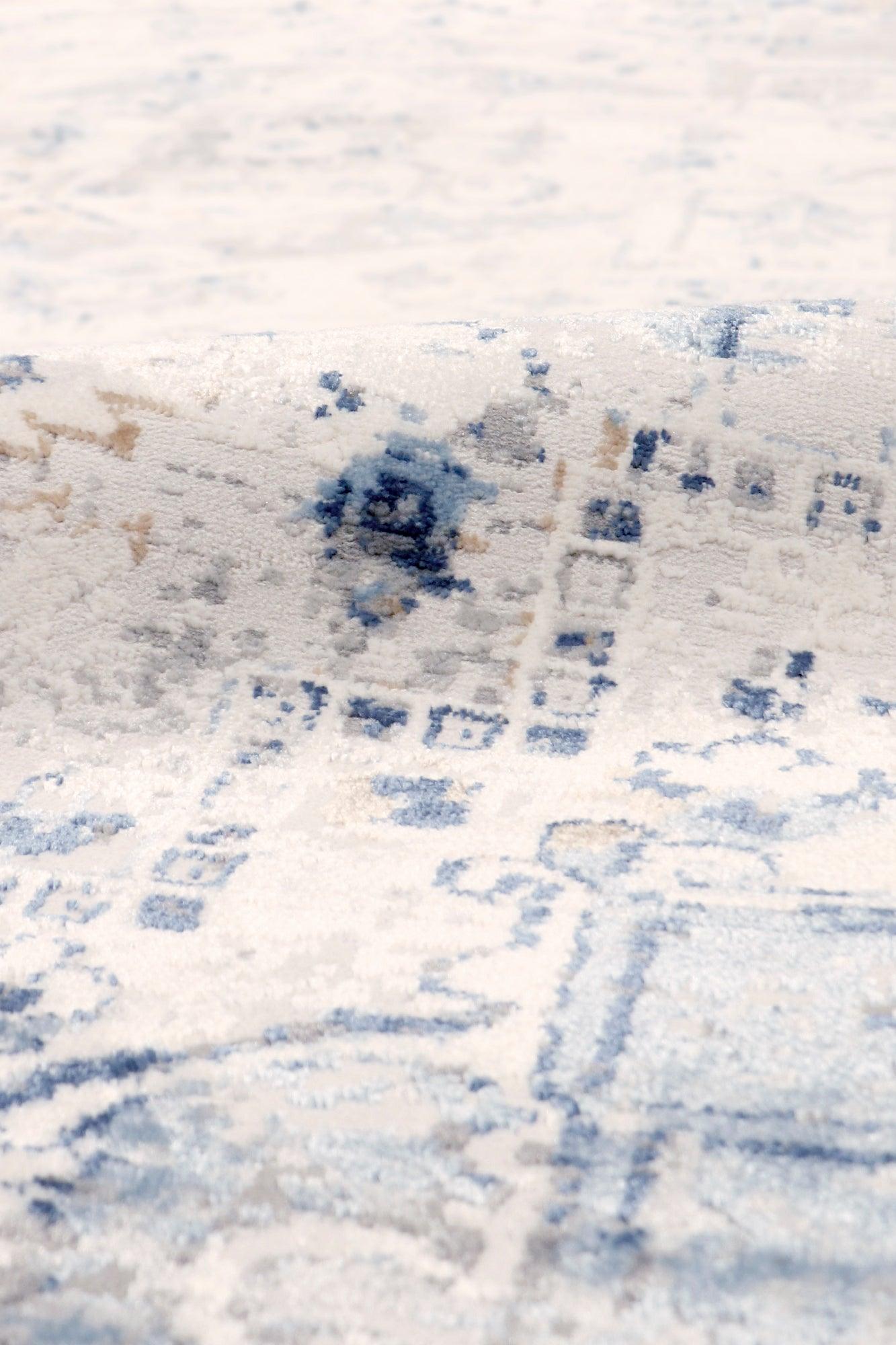 Canvello Light Grey Fabric Area Rug- 2' X 3'
