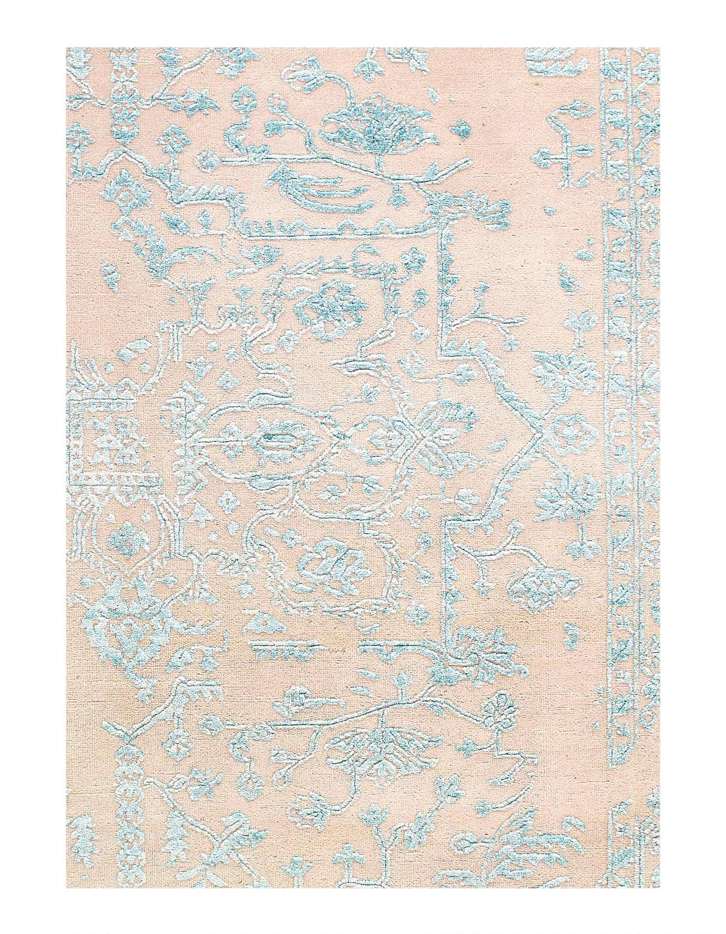 Canvello Modern Light Blue Rugs For Living Room - 6' X 8'11''