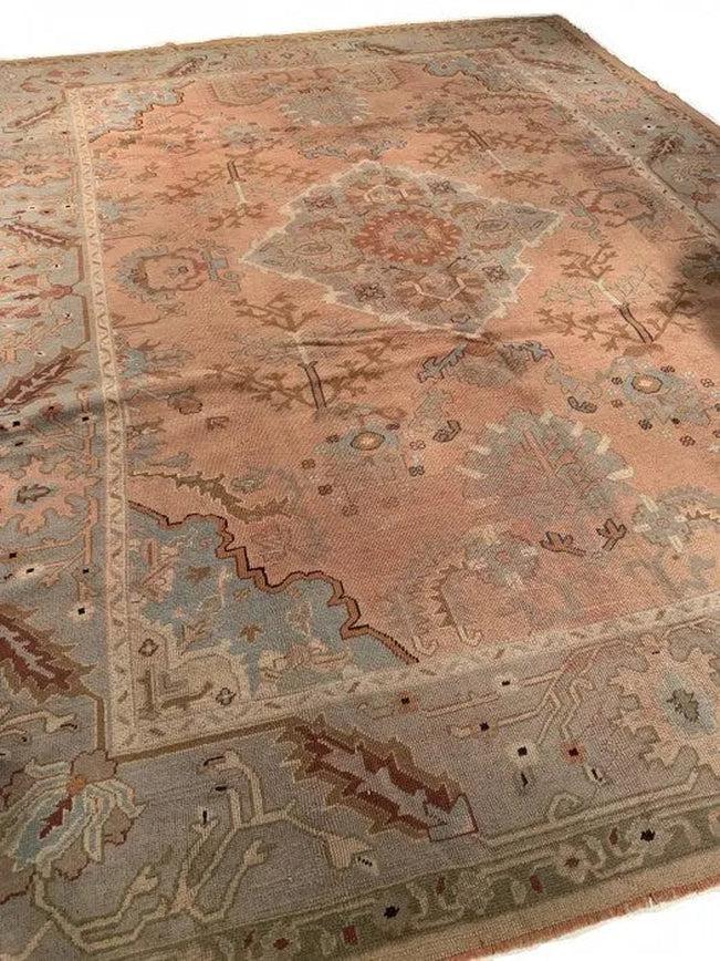 Canvello Salmon Turkish Oushak Rugs - 8'8" X 11'4"