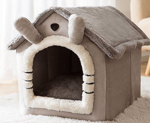 Cozyfold Pet House: Foldable Winter Bed & Enclosed Cave For Dogs And Cats