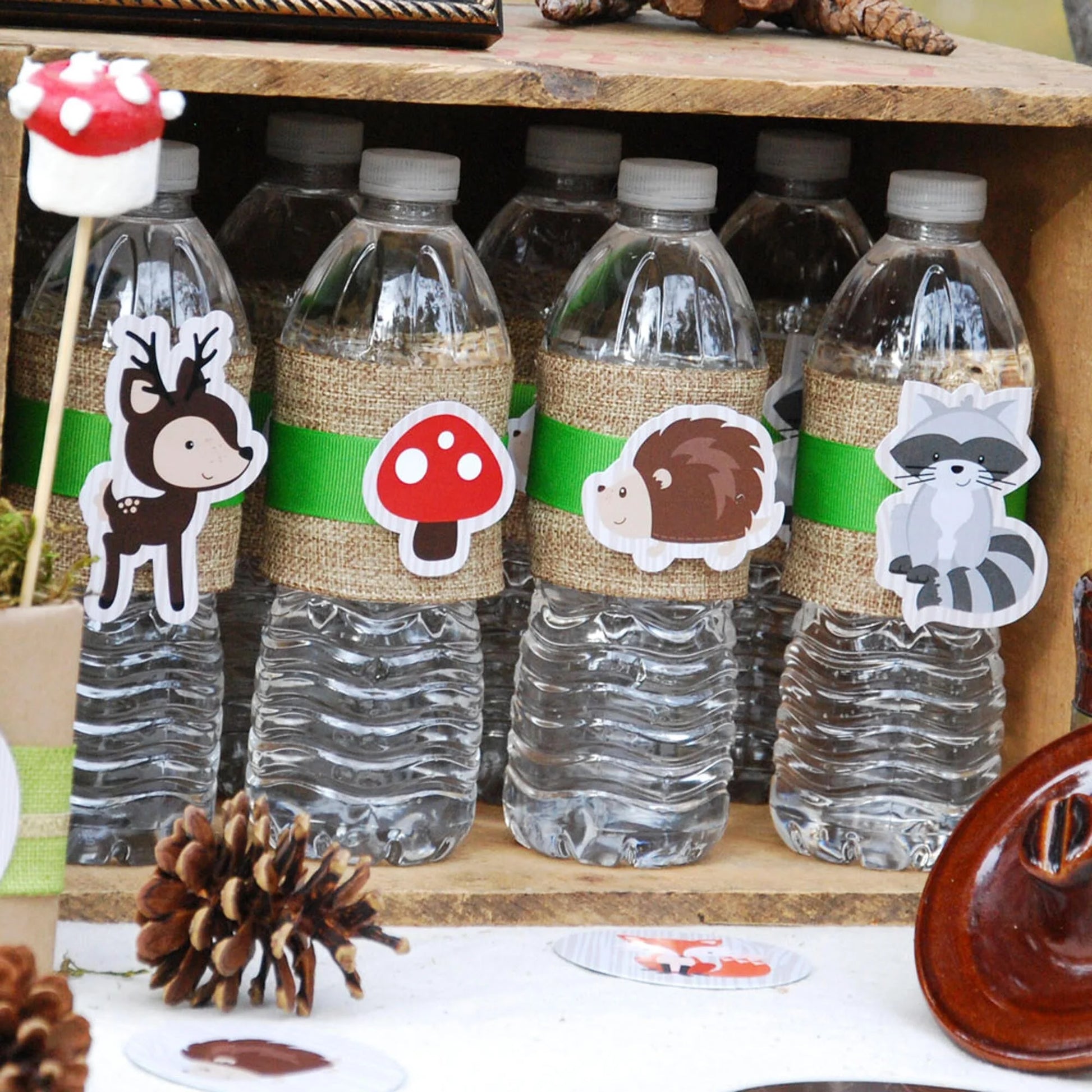 Woodland Creatures - DIY Shaped Baby Shower or Birthday Party Cut-Outs - 24 Count