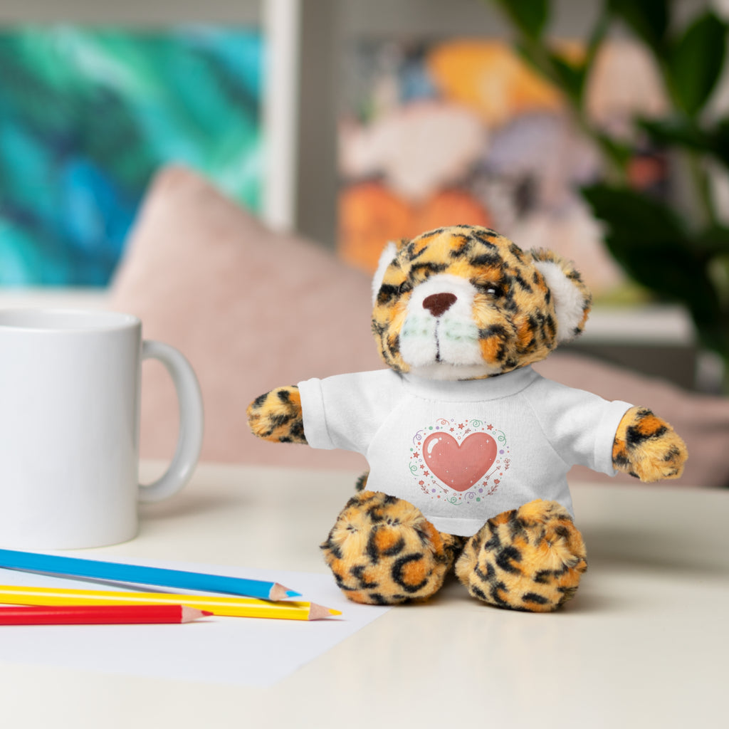Plush Companion with Heart Stuffed Animals with Tee