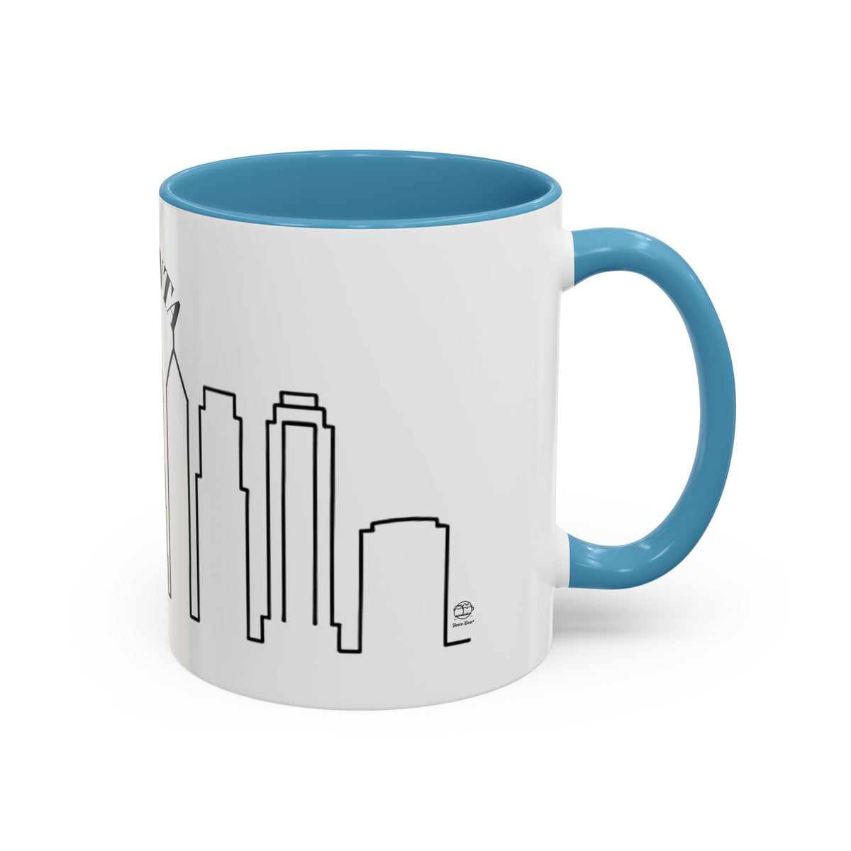 Atlanta Skyline Mug | City Outline Coffee Cup, Black Accent