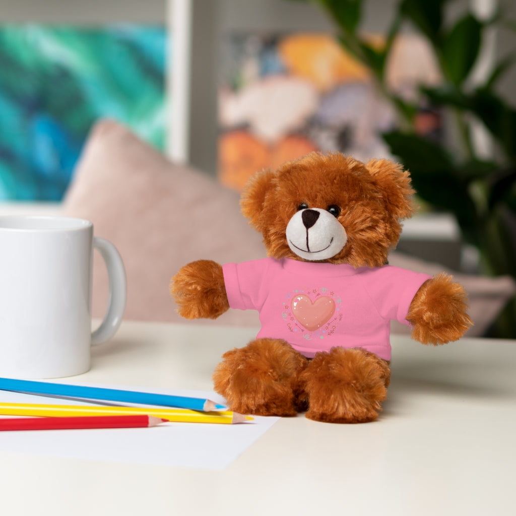 Plush Companion with Heart Stuffed Animals with Tee