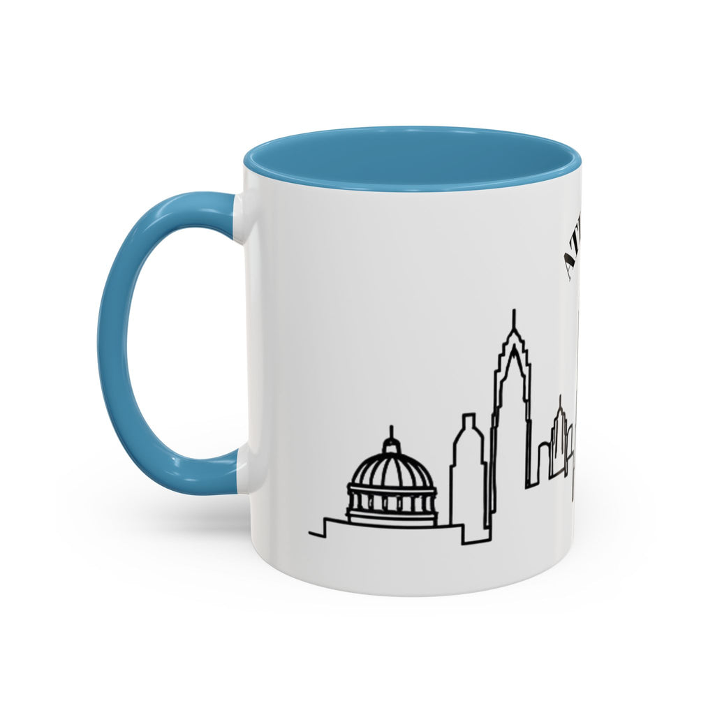 Atlanta Skyline Mug | City Outline Coffee Cup, Black Accent