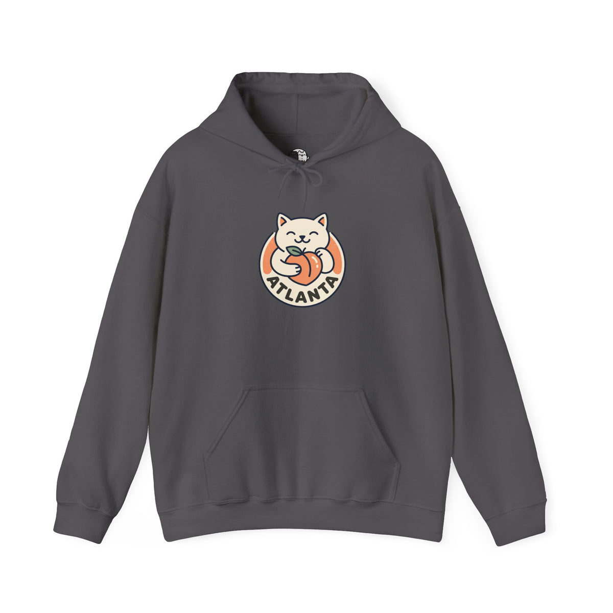 Atlanta Cute Cat Logo Hoodie |  Peachy Cat Ring Pullover