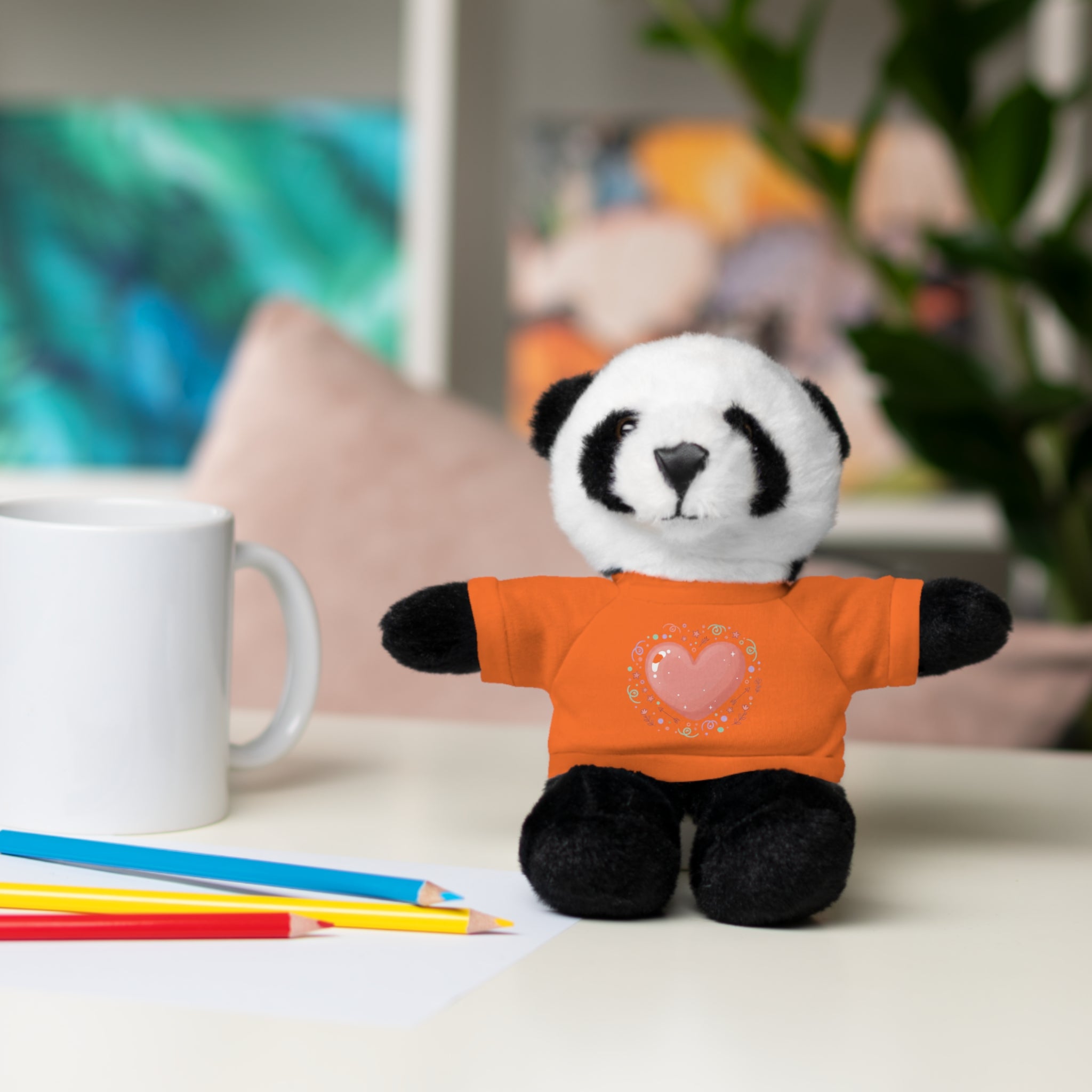 Plush Companion with Heart Stuffed Animals with Tee