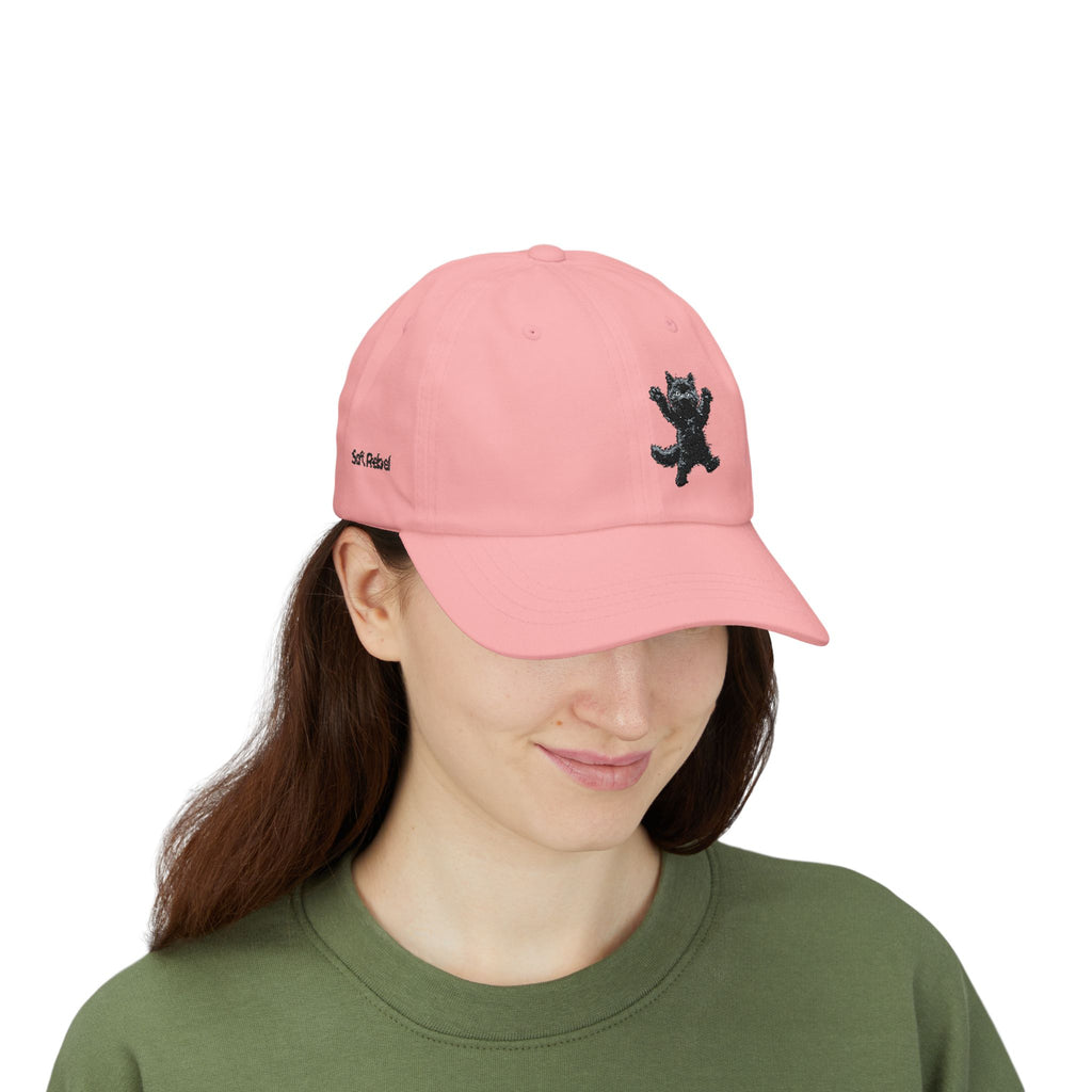 Jumping For Joy Black Cat Dad Cap | Embroidered Cat Hat- Boop Collection