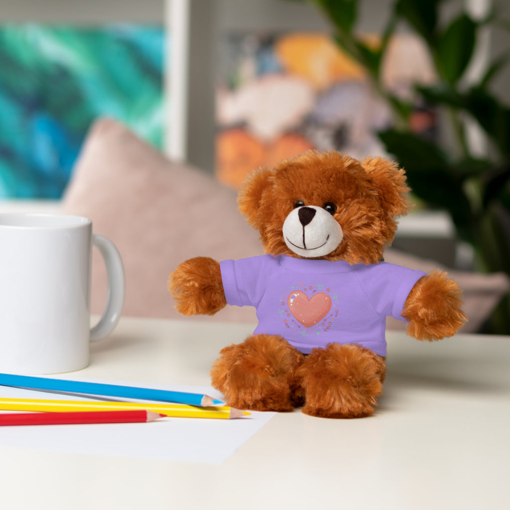 Plush Companion with Heart Stuffed Animals with Tee
