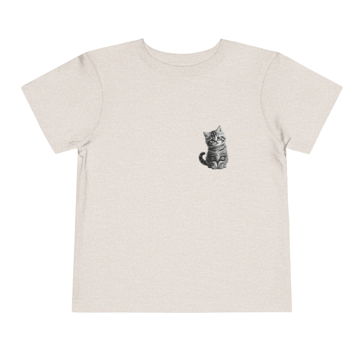 Tiny Tabby  Kitten toddler tee | Cute Cat Illustration- Sage Collection- Bestie Best Collection