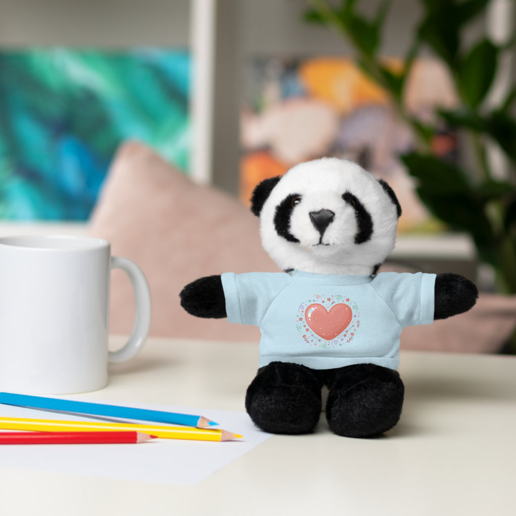 Plush Companion with Heart Stuffed Animals with Tee