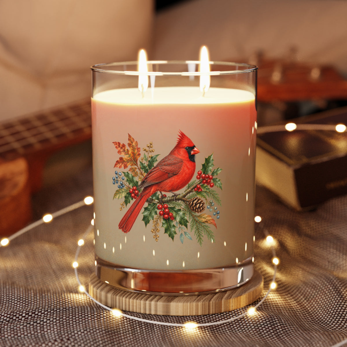 Red Cardinal Winter Botanical Scented Candle