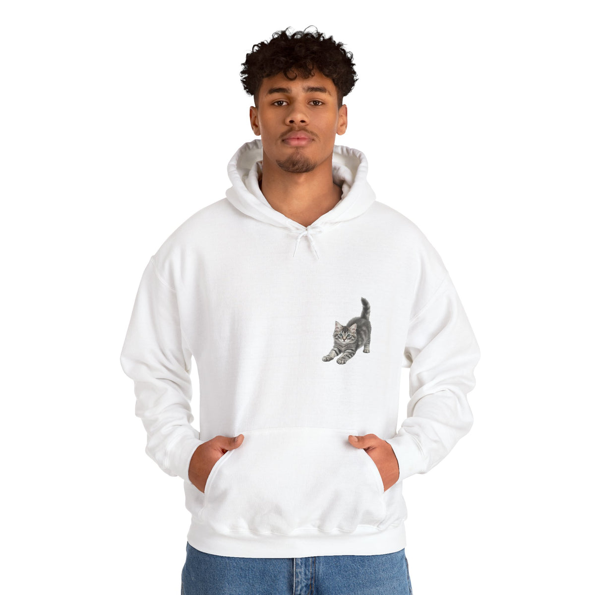 Playful Fluffy Tabby Cat Hoodie | Carmen Collection Bestie Best’s Luxury Brand
