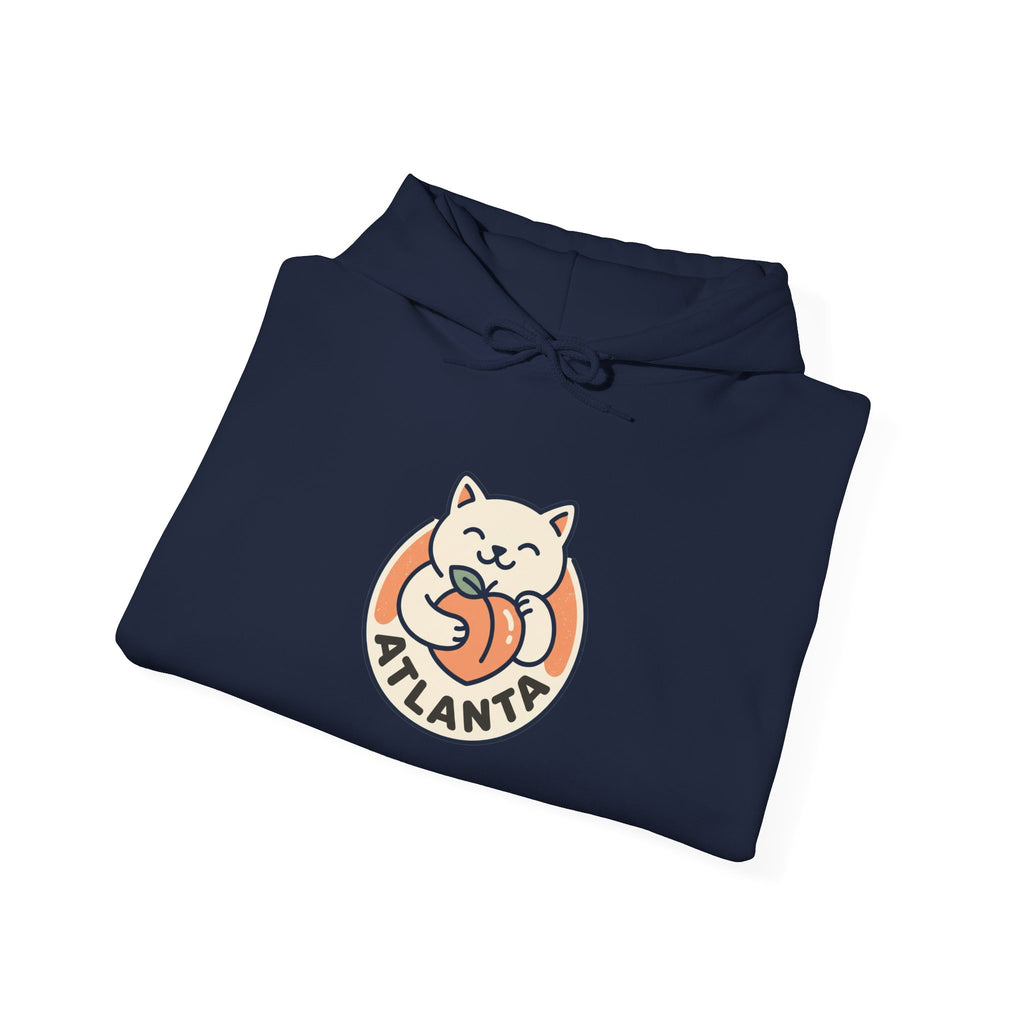 Atlanta Cute Cat Logo Hoodie |  Peachy Cat Ring Pullover