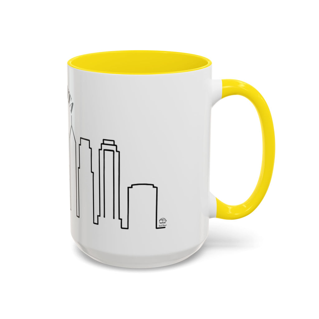Atlanta Skyline Mug | City Outline Coffee Cup, Black Accent