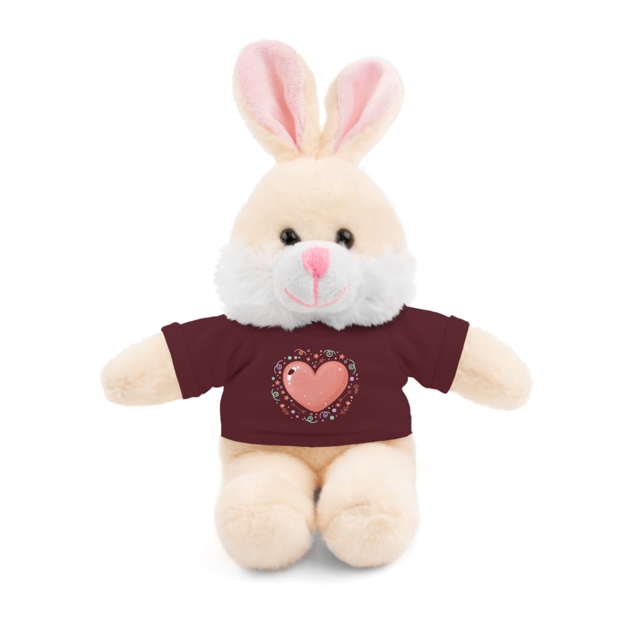 Plush Companion with Heart Stuffed Animals with Tee