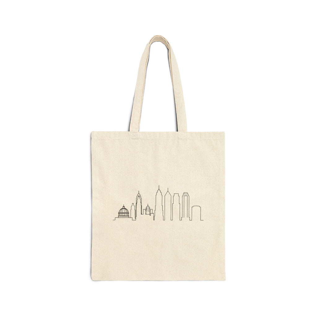Atlanta Skyline Tote Bag | Atlanta Cat Silhouette Tote