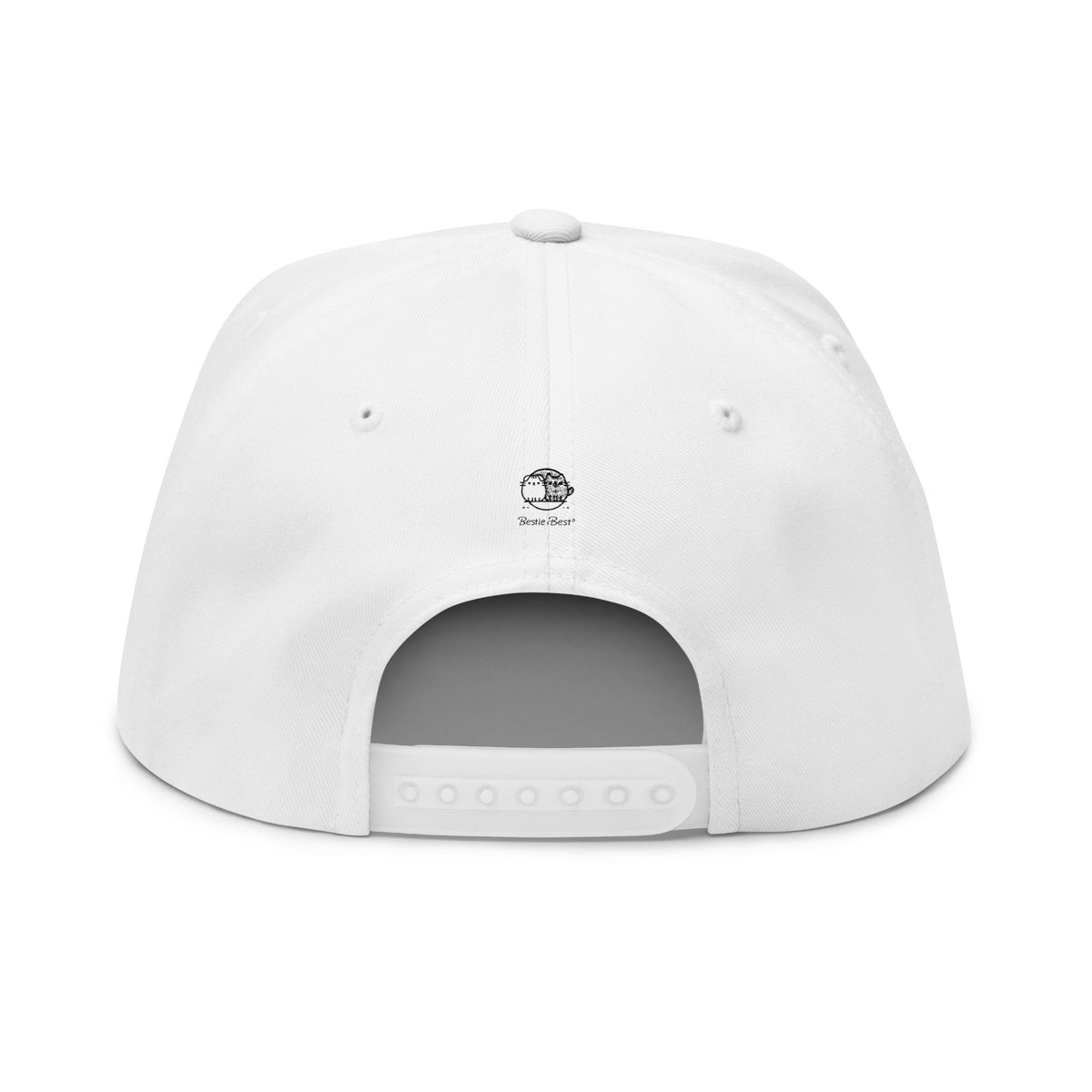 Cute Kitten Embroidered Flat Bill Cap | Small Tabby Cat DIEGO Collection