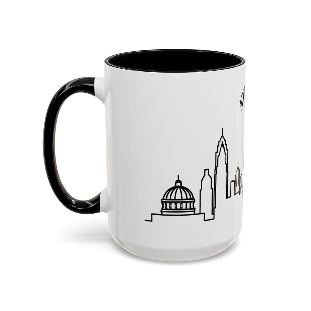 Atlanta Skyline Mug | City Outline Coffee Cup, Black Accent