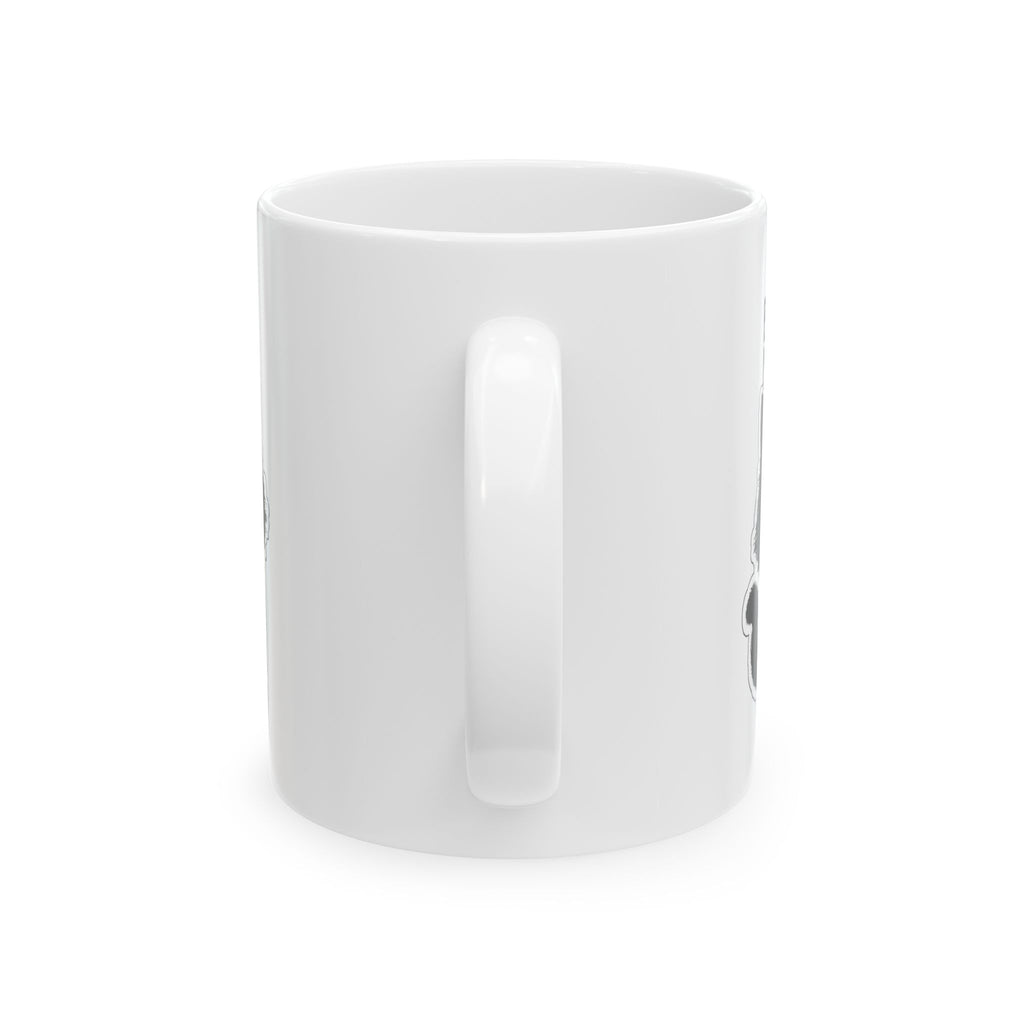 Black Cat Illustration Mug | "Best Cat Mom Ever" Ceramic Mug
