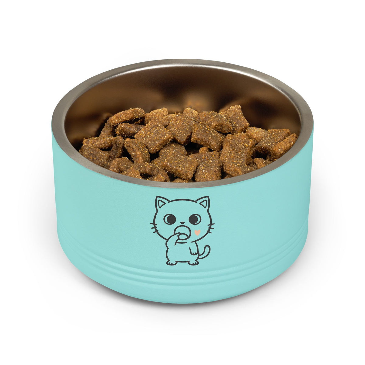 Cute Kawaii Cat Eating Snack Pet Bowl | 18oz