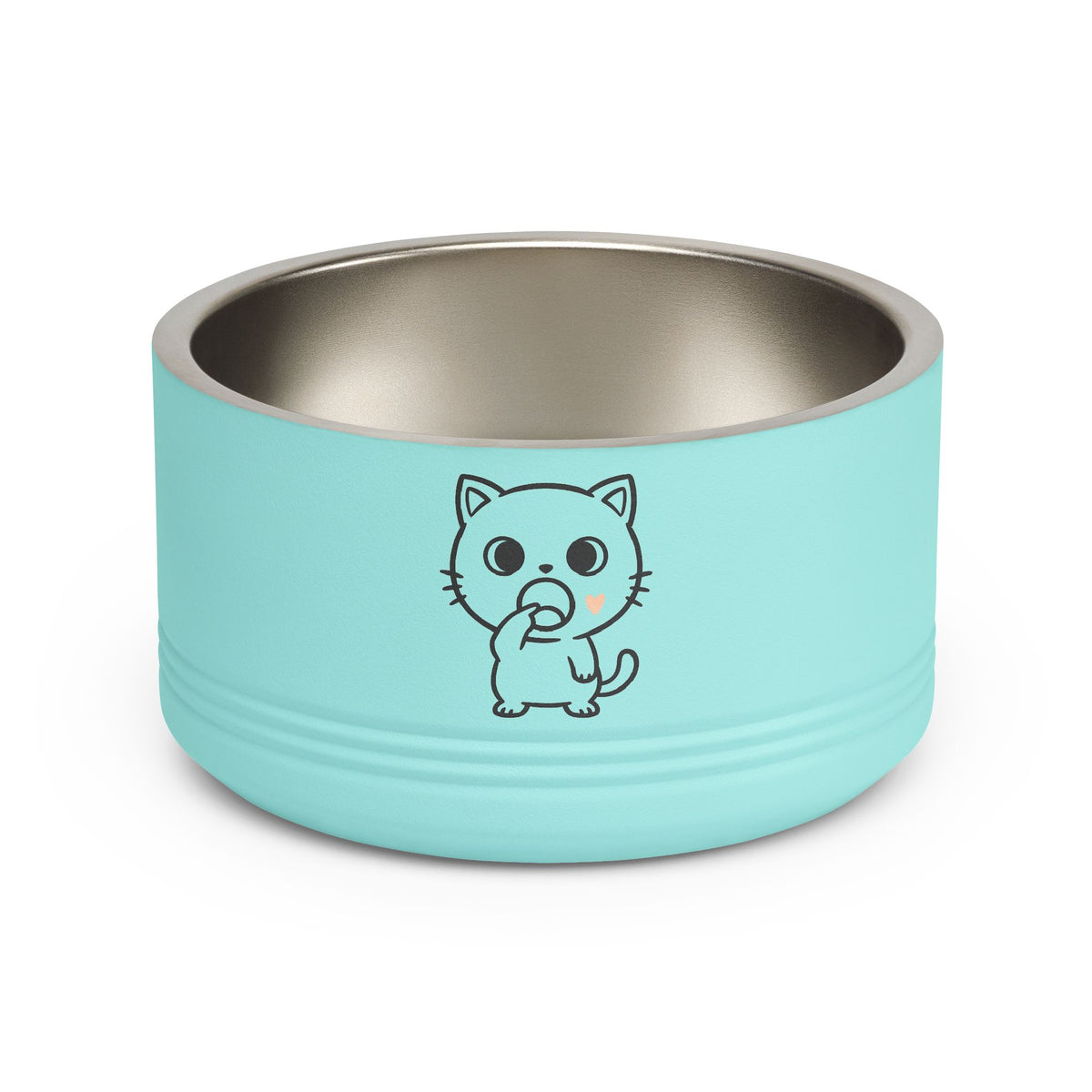 Cute Kawaii Cat Eating Snack Pet Bowl | 18oz