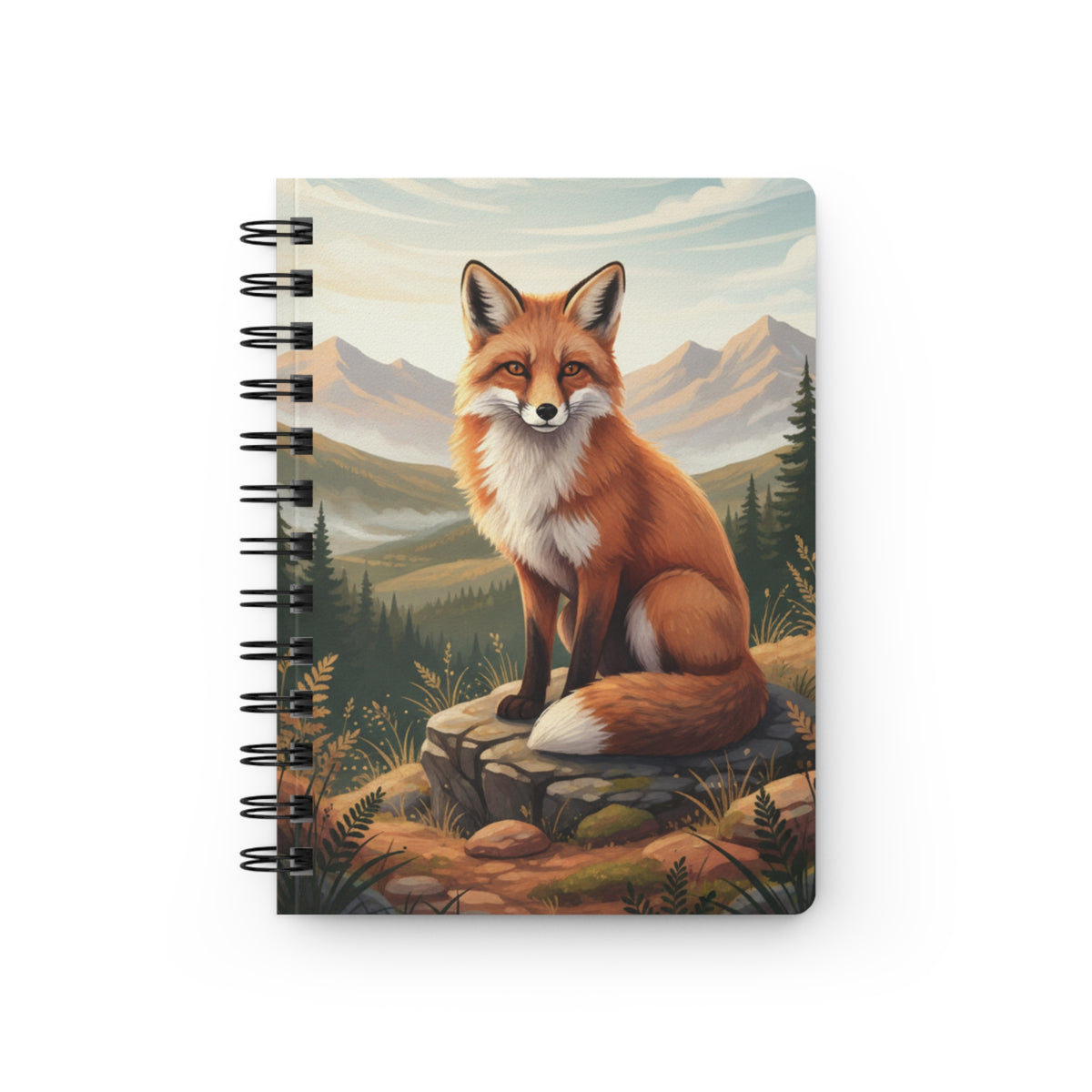 Wild Outdoors 'Smart as a Fox' Spiral Bound Journal — Wildlife & Camping Notebook Gift