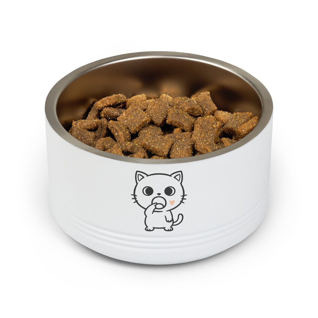 Cute Kawaii Cat Eating Snack Pet Bowl | 18oz