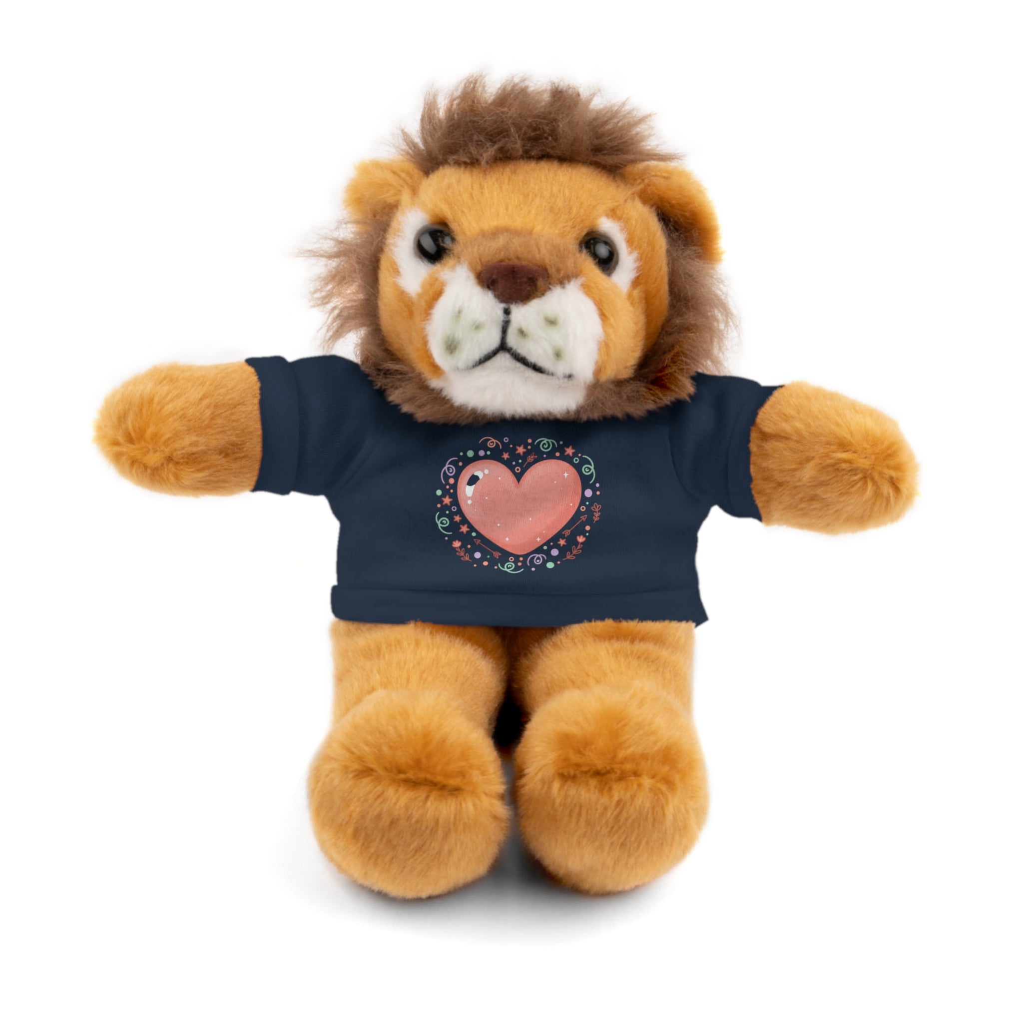 Plush Companion with Heart Stuffed Animals with Tee
