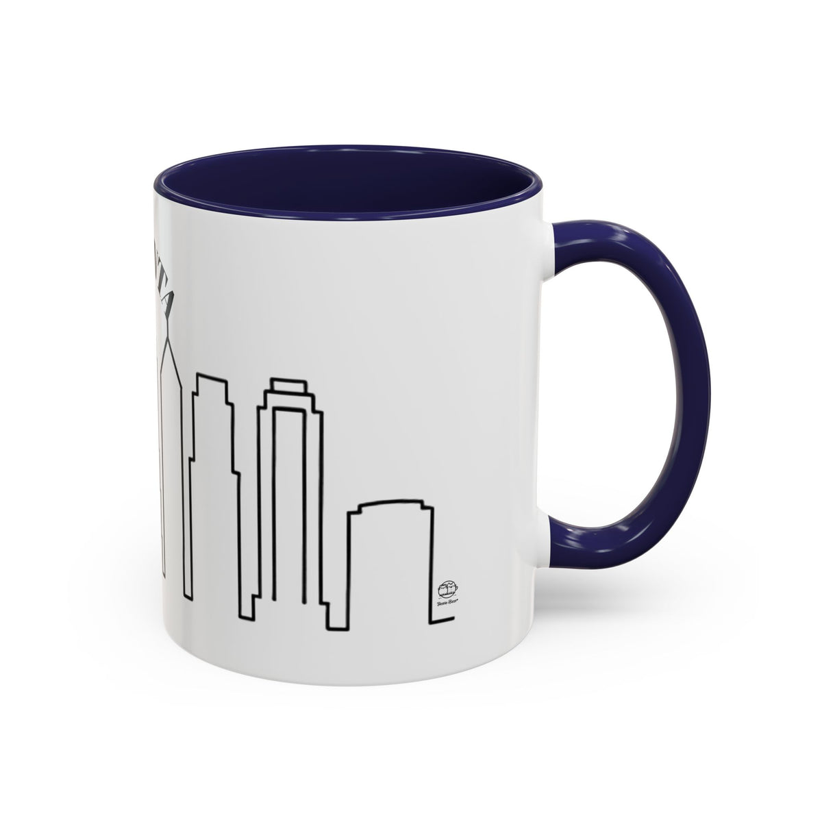 Atlanta Skyline Mug | City Outline Coffee Cup, Black Accent
