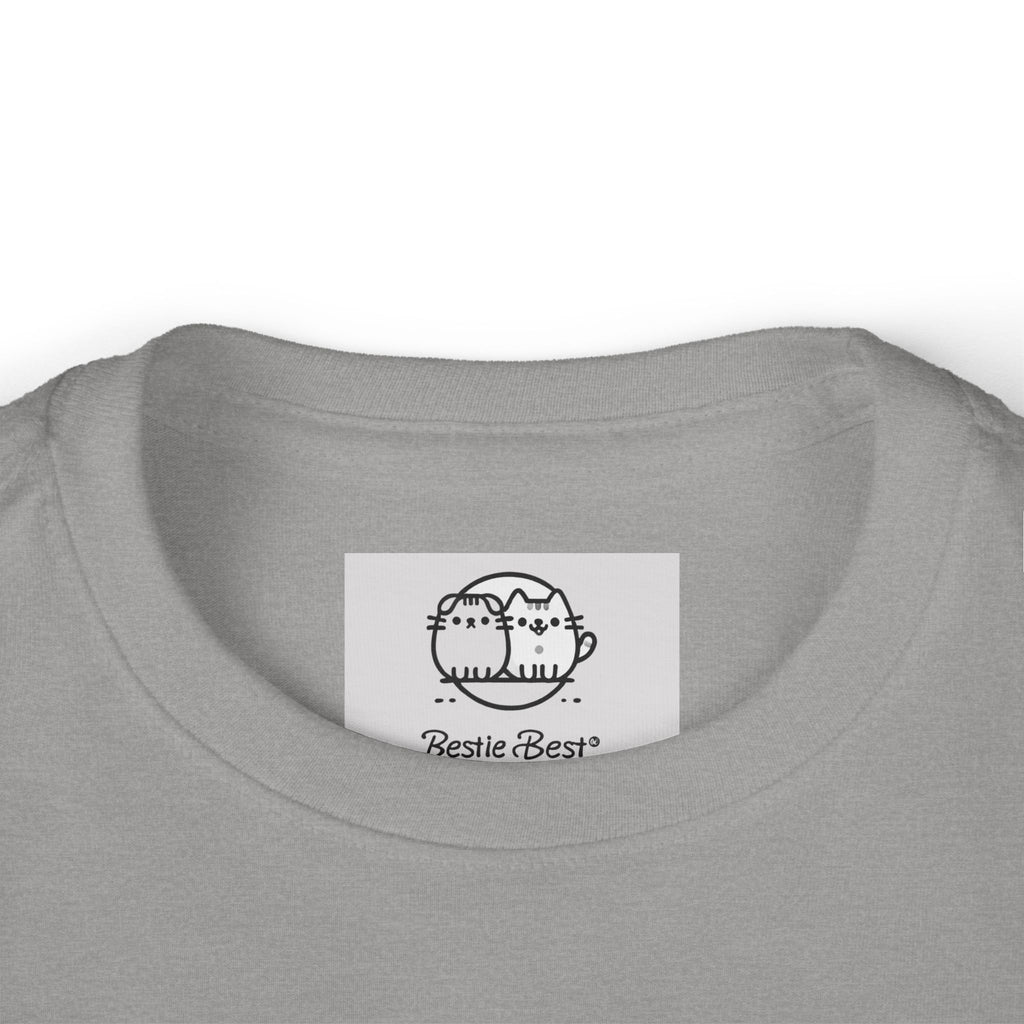 Playful Black Fluffy Kitty toddler long sleeve tee | Mini graphic- Twixie Collection- Bestie Best Collection