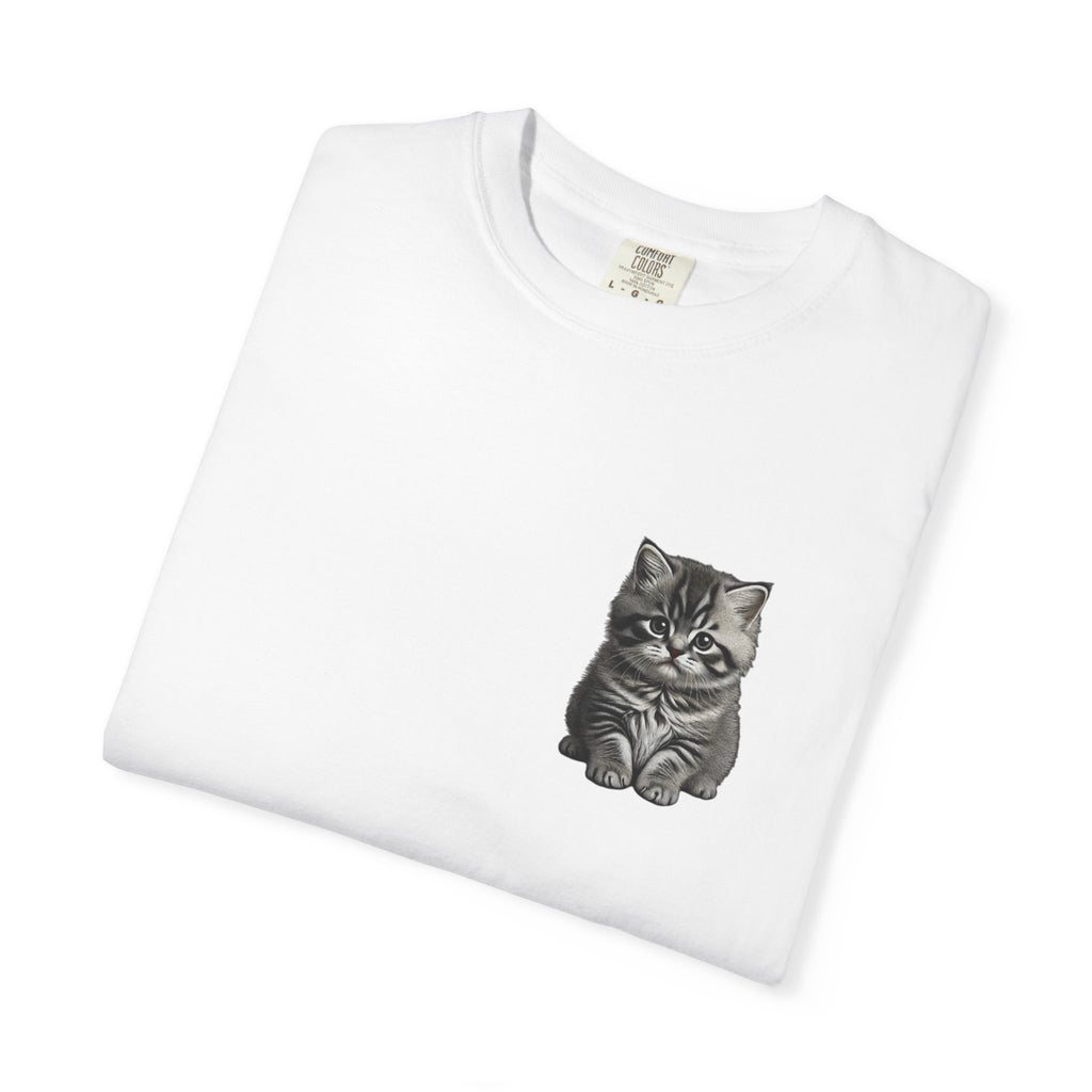 Grumpy Cat Illustration T-shirt | Miguel Collection , Minimal Cat Art
