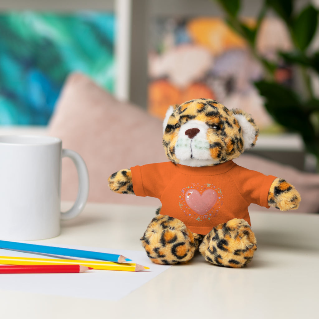 Plush Companion with Heart Stuffed Animals with Tee