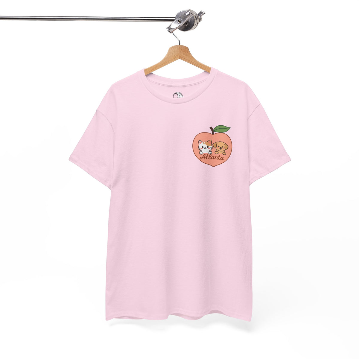 ATLANTA Peach Kitten & Doggie Tee | Cute GA Peach Illustration T-Shirt