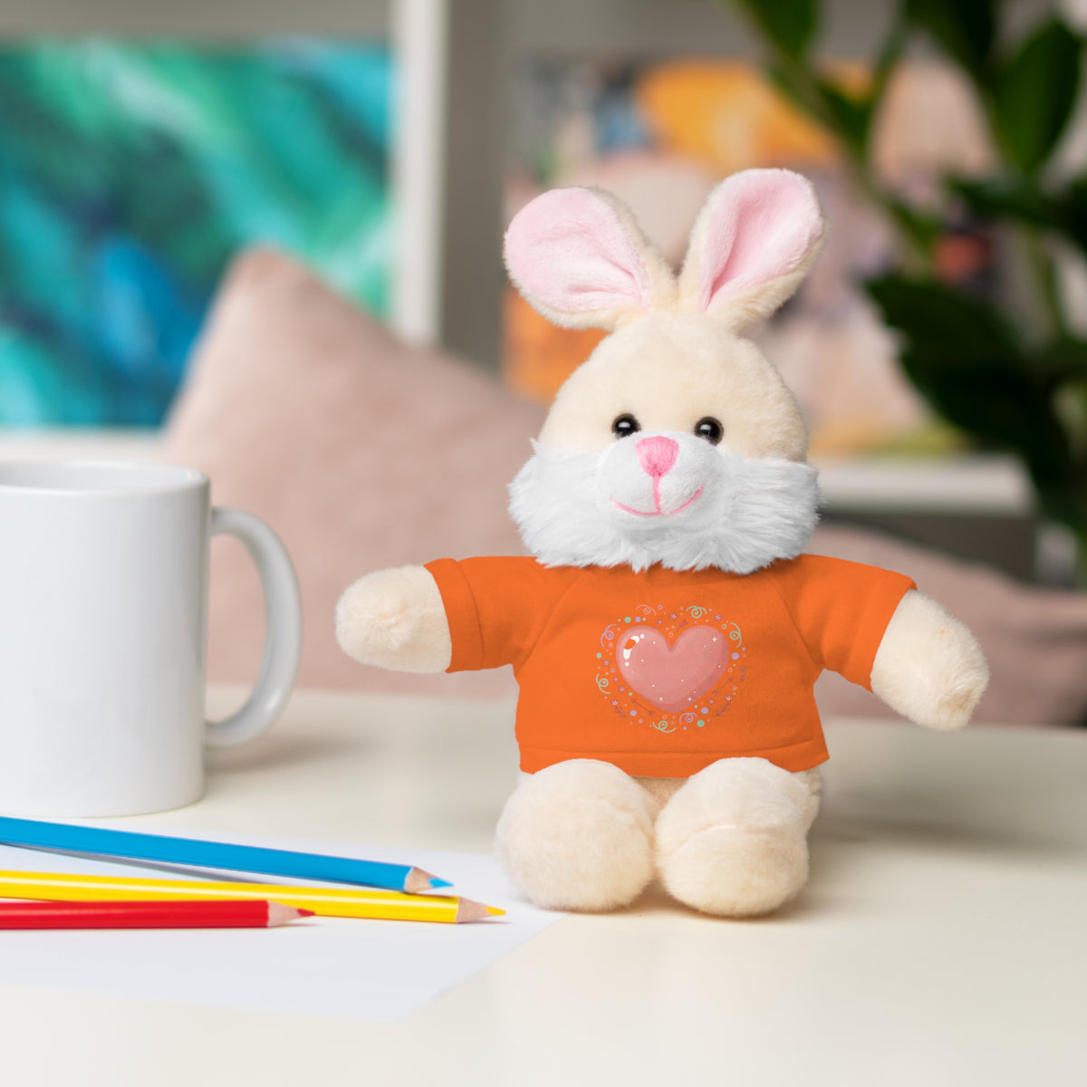 Plush Companion with Heart Stuffed Animals with Tee