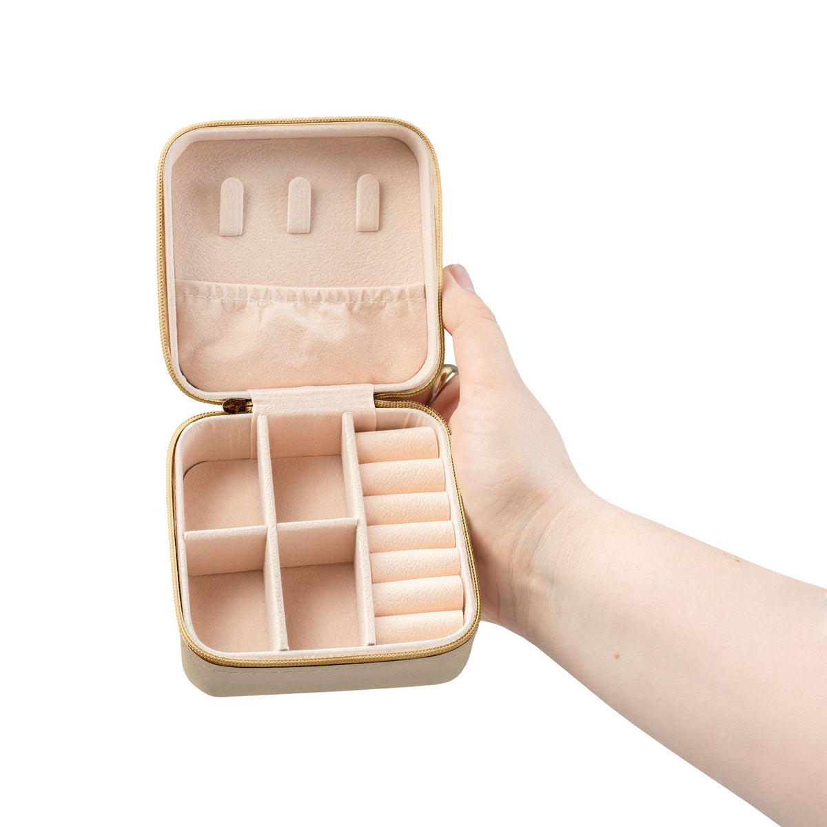 Cute Kitty Love Tabby Cat Jewelry Travel Case | Compact Organizer