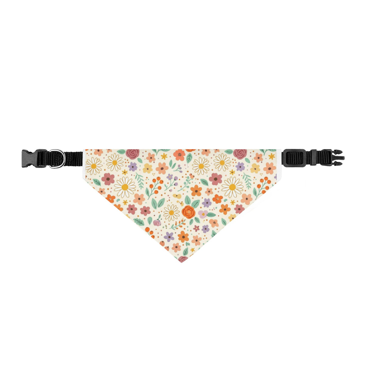 Prairie Floral Clip-on Pet Bandana | Fall Flowers Collar Accessory- Bestie Best Collection