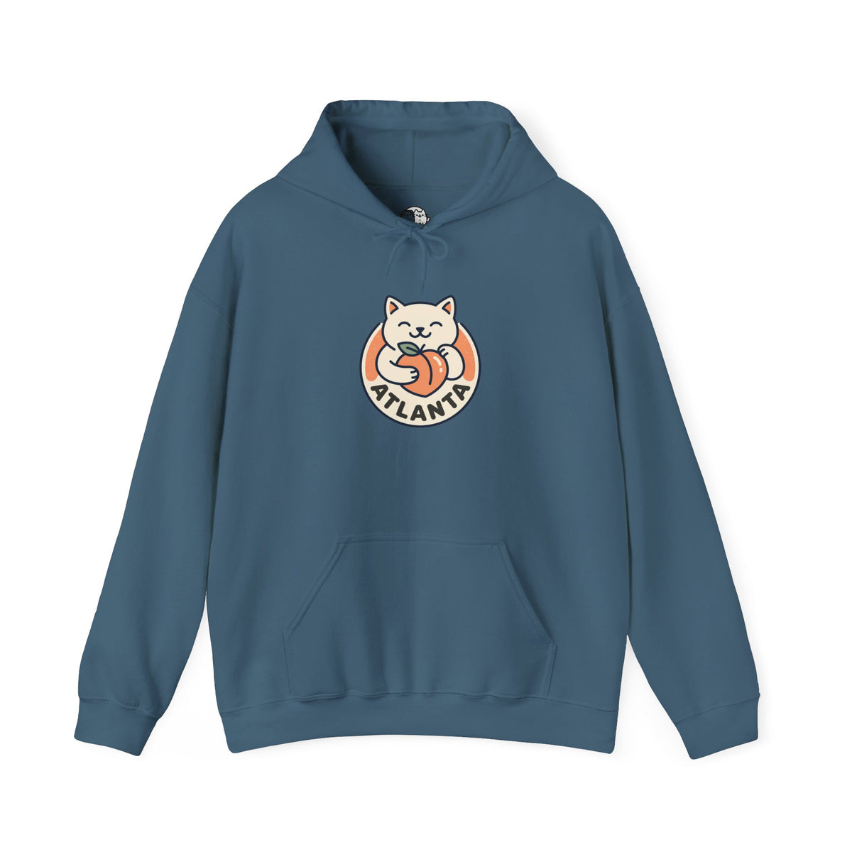 Atlanta Cute Cat Logo Hoodie |  Peachy Cat Ring Pullover