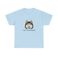 Unisex Heavy Cotton Tee Animal Lover Husky