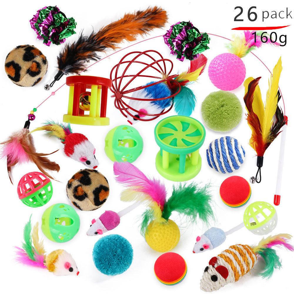 Purrfectly Playful Feather Frenzy Cat Stick Toy-0