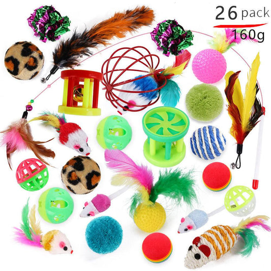 Purrfectly Playful Feather Frenzy Cat Stick Toy-0