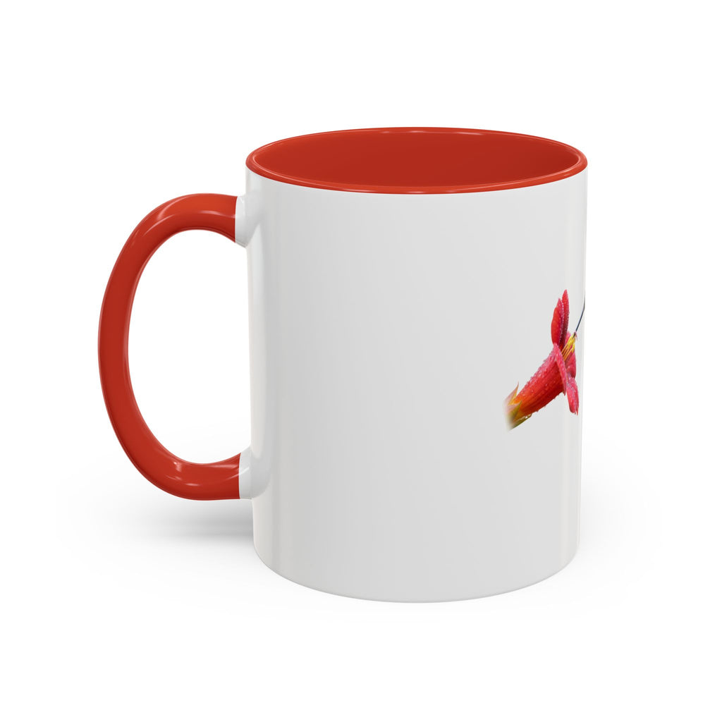 Hummingbird with Flower Thrive Not Just Survive Mug | Accent Coffee Mug