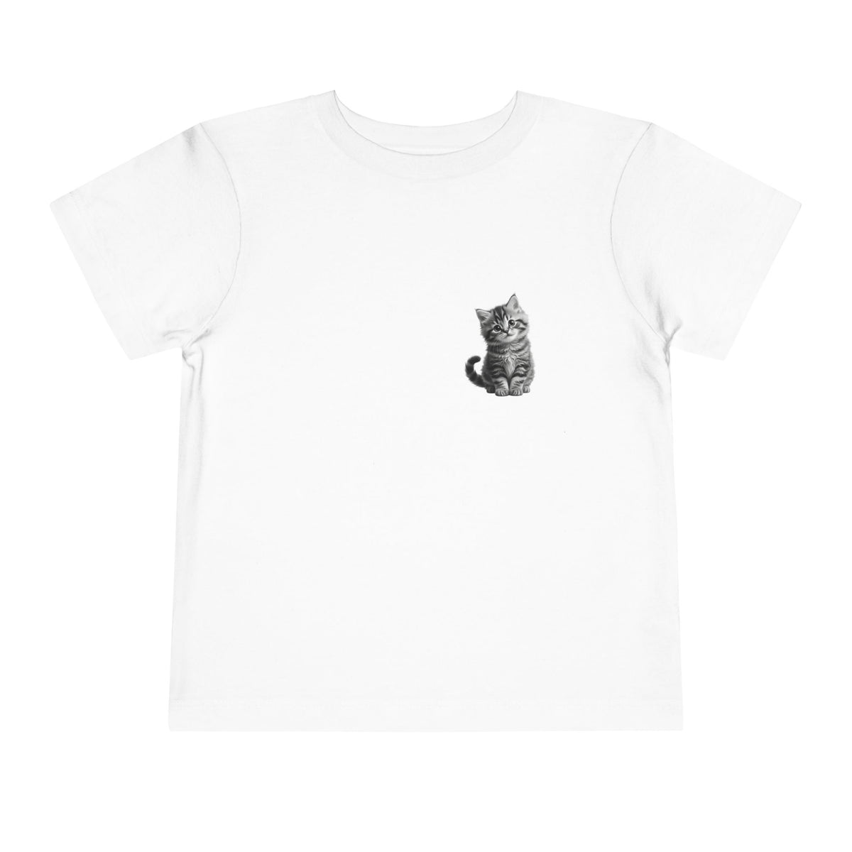 Tiny Tabby  Kitten toddler tee | Cute Cat Illustration- Sage Collection- Bestie Best Collection