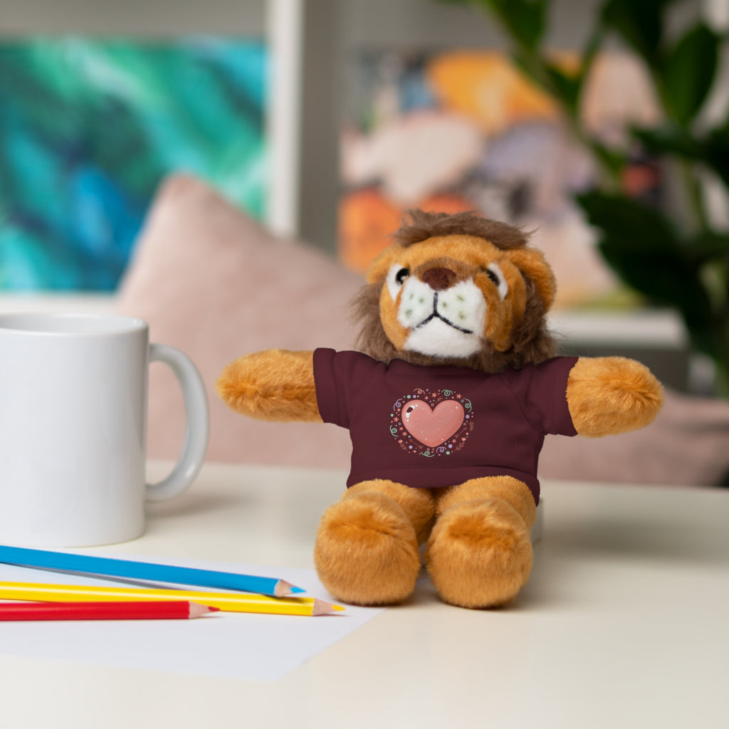 Plush Companion with Heart Stuffed Animals with Tee