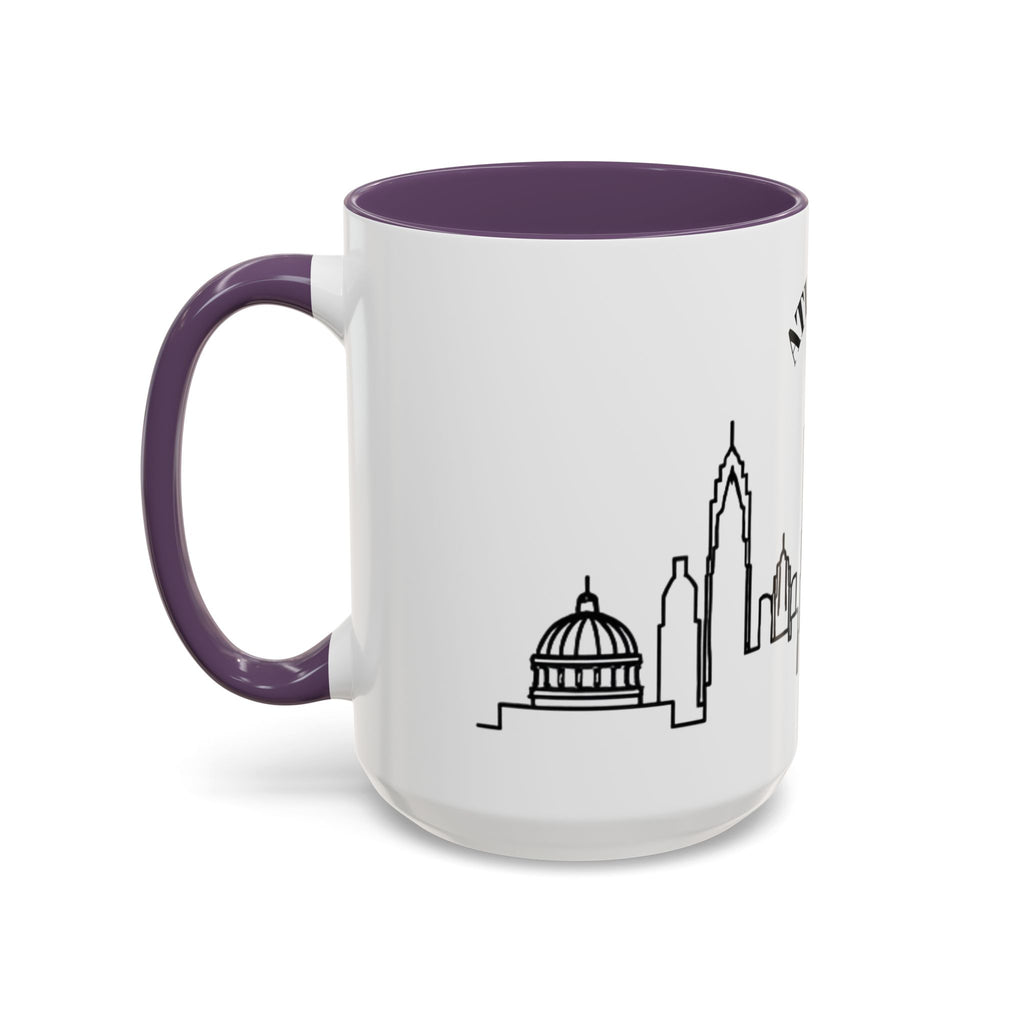 Atlanta Skyline Mug | City Outline Coffee Cup, Black Accent