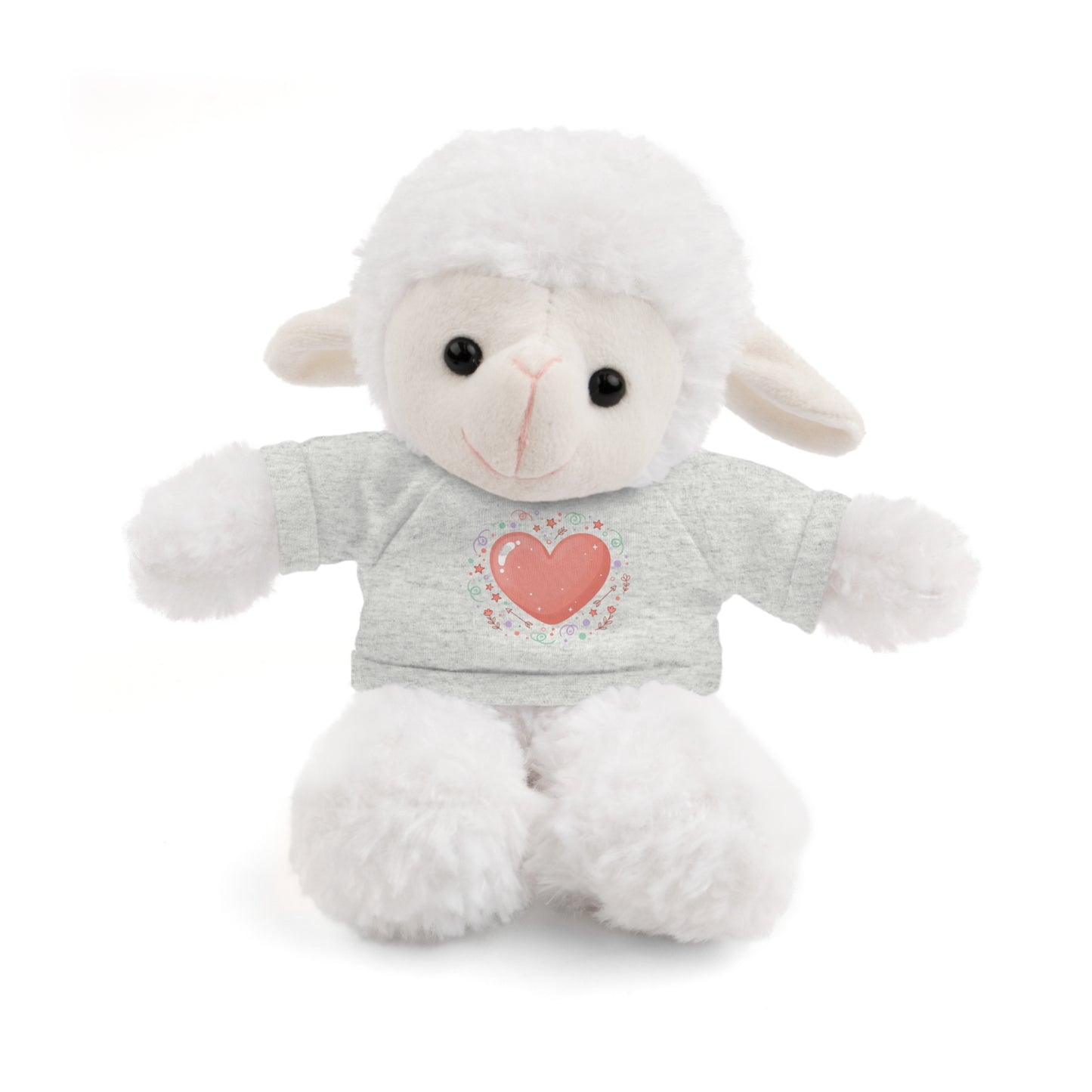 Plush Companion with Heart Stuffed Animals with Tee