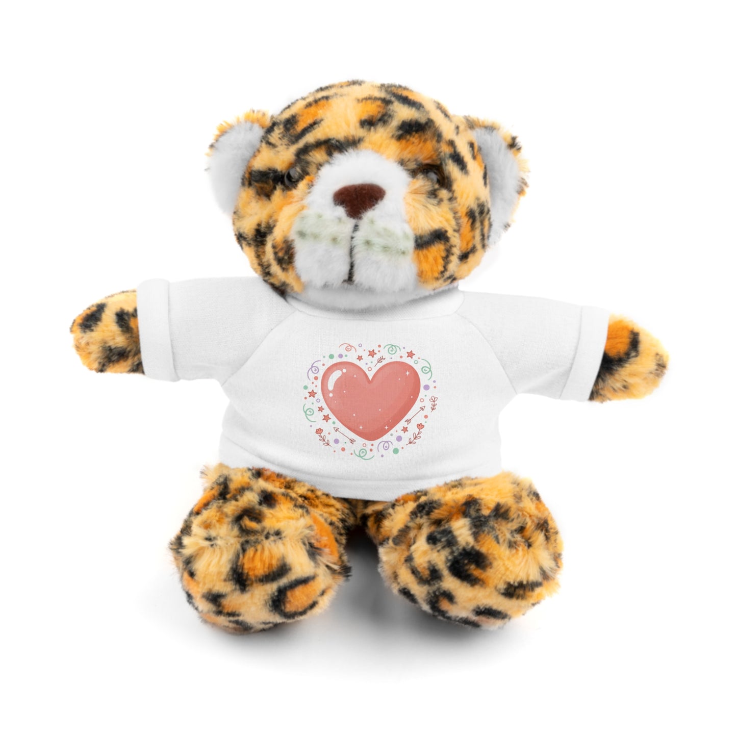Plush Companion with Heart Stuffed Animals with Tee