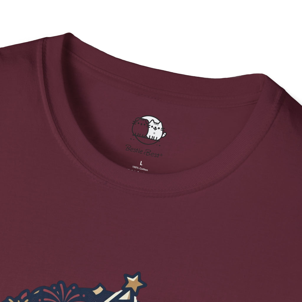Patriotic Party Dog T-Shirt | 250 Years Celebration Tee