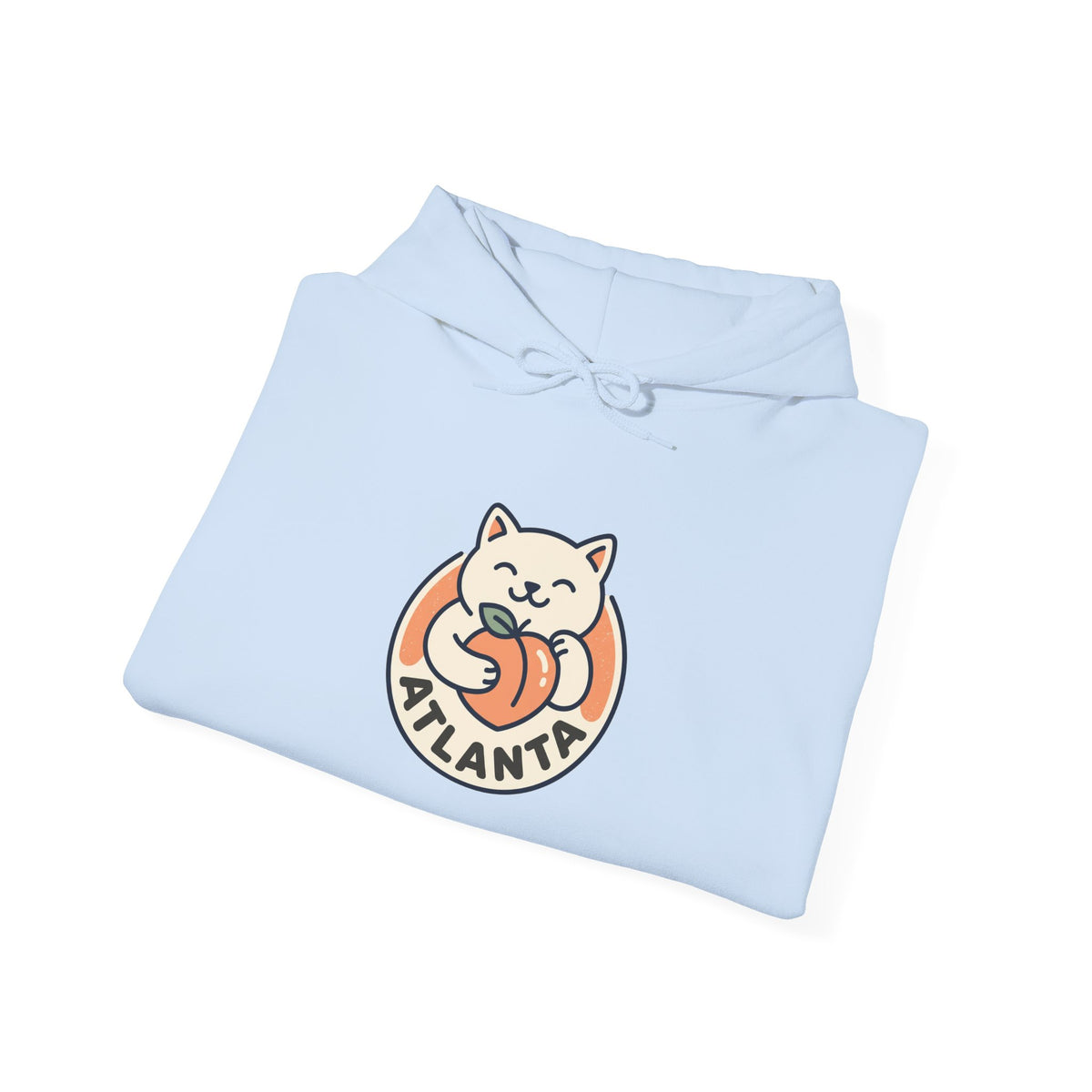 Atlanta Cute Cat Logo Hoodie |  Peachy Cat Ring Pullover