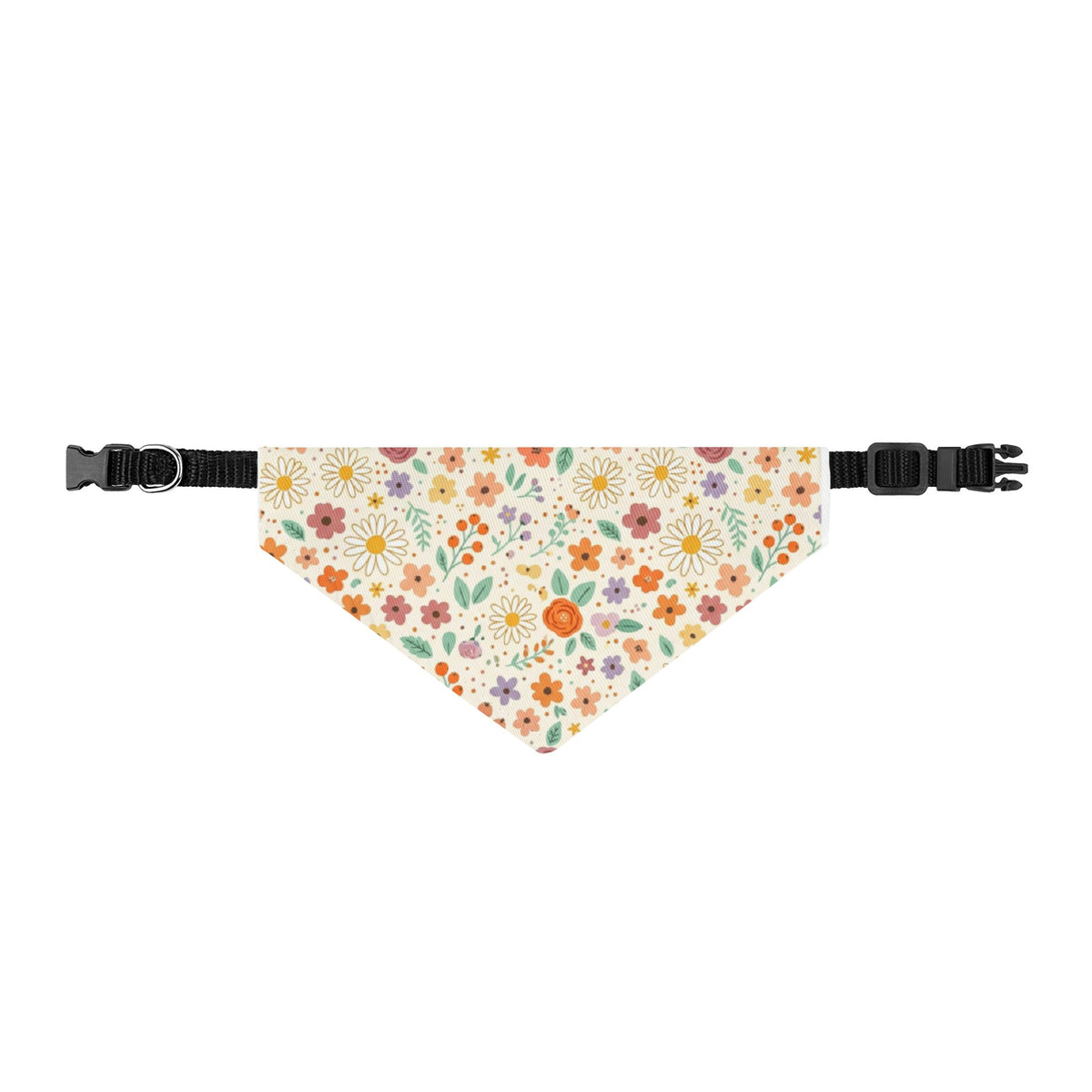 Prairie Floral Clip-on Pet Bandana | Fall Flowers Collar Accessory- Bestie Best Collection